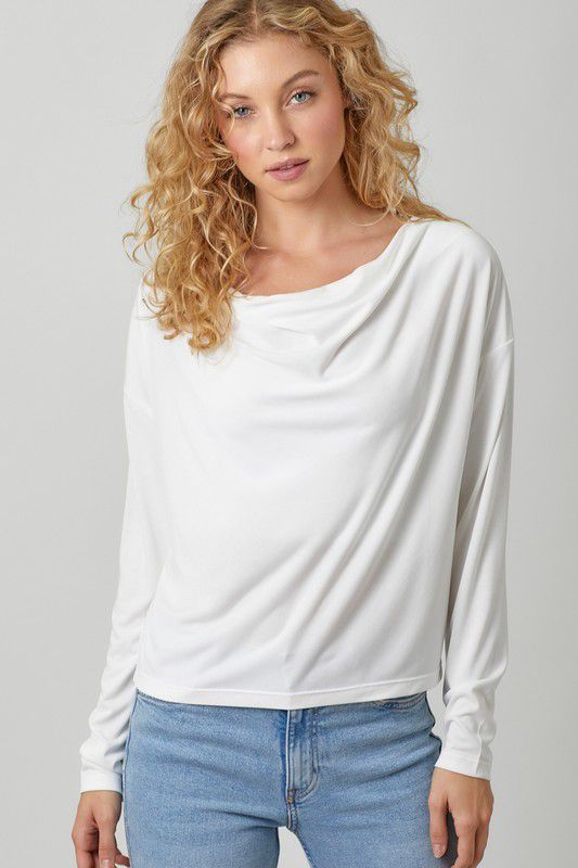 Blusa de cuello columpio