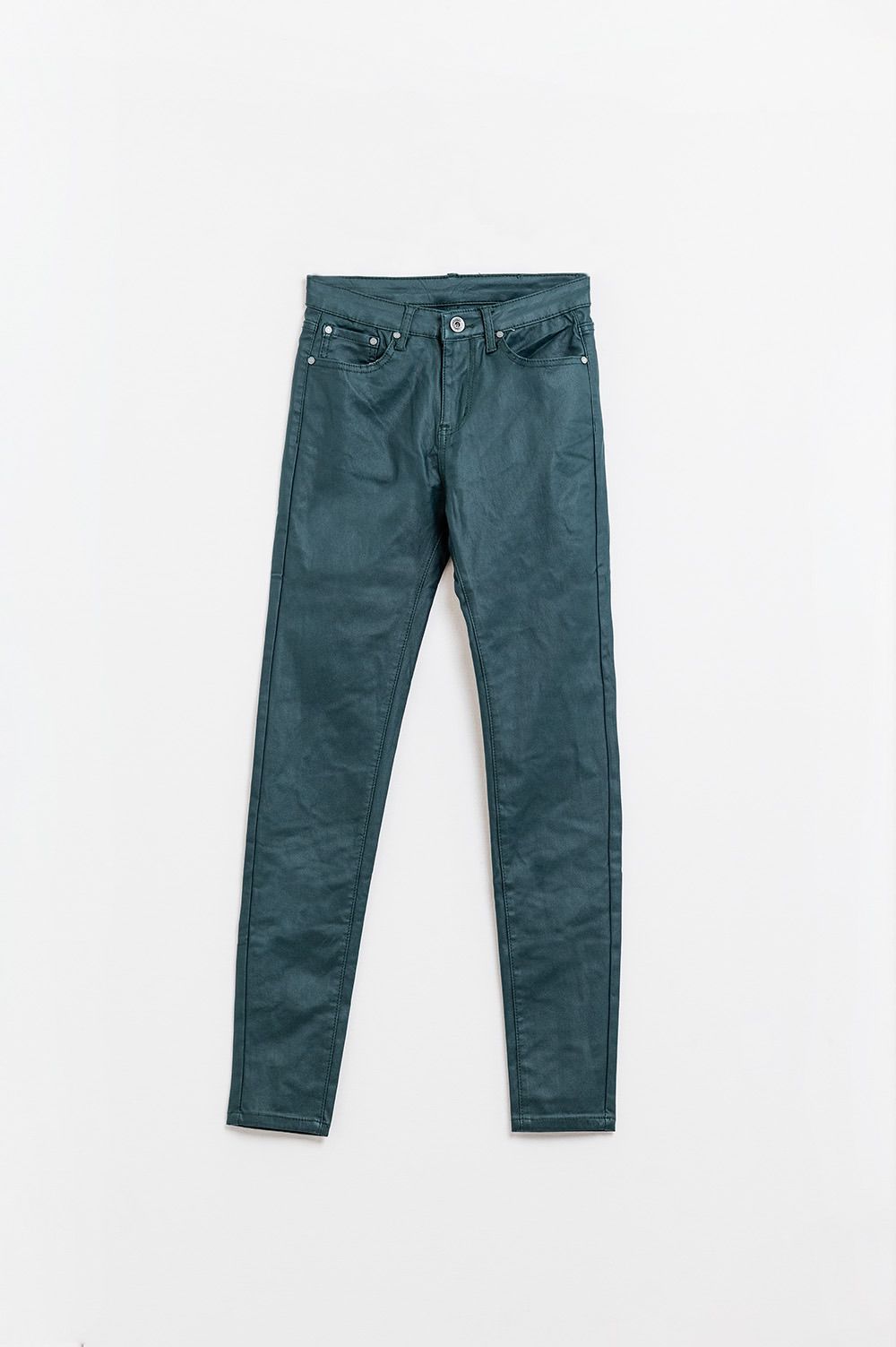 Pantalón básico skinny de vinipiel