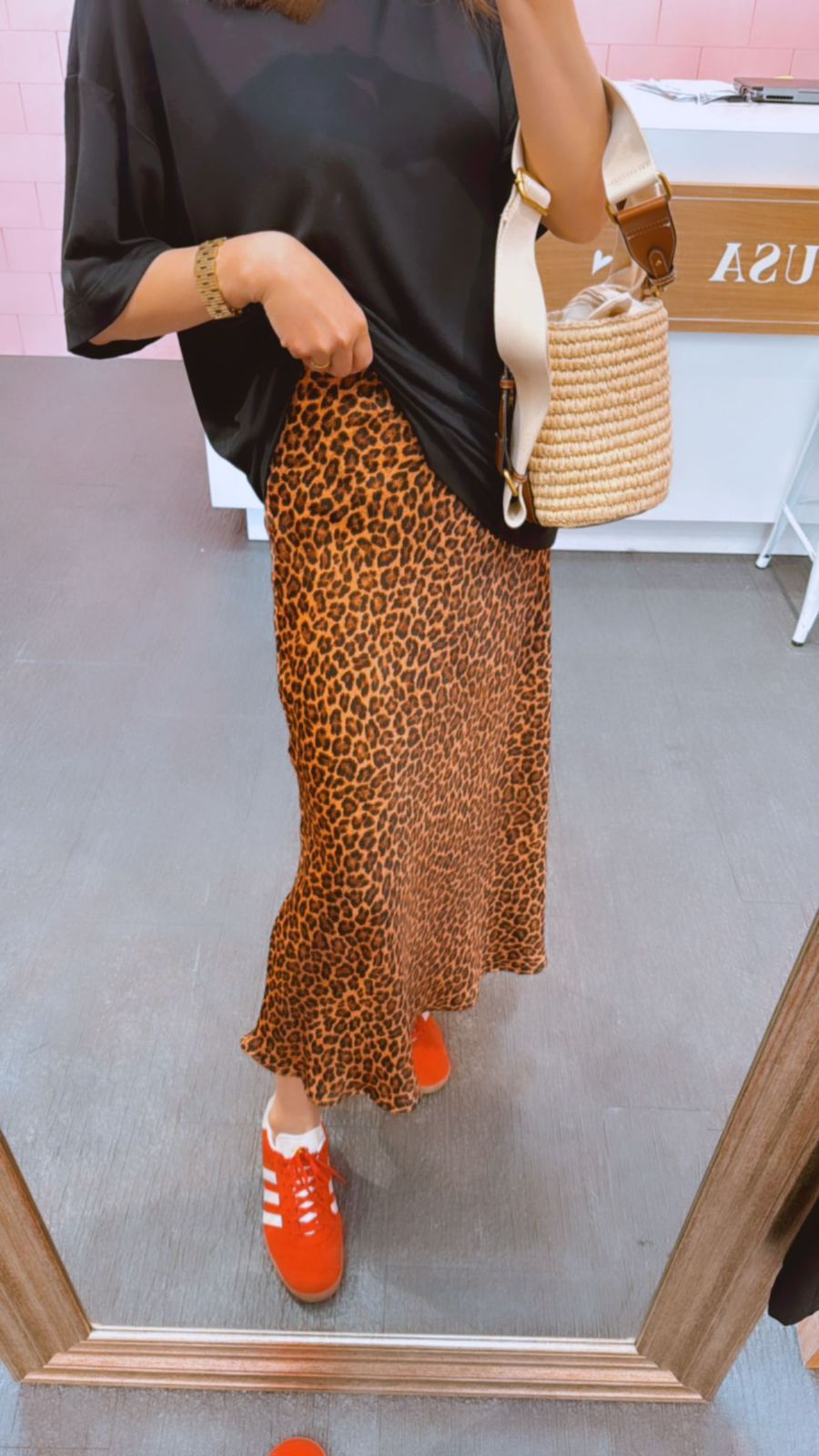 Falda animal print