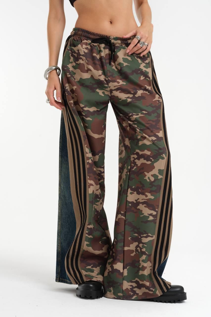 Pantalón mix camuflaje/ mezclilla